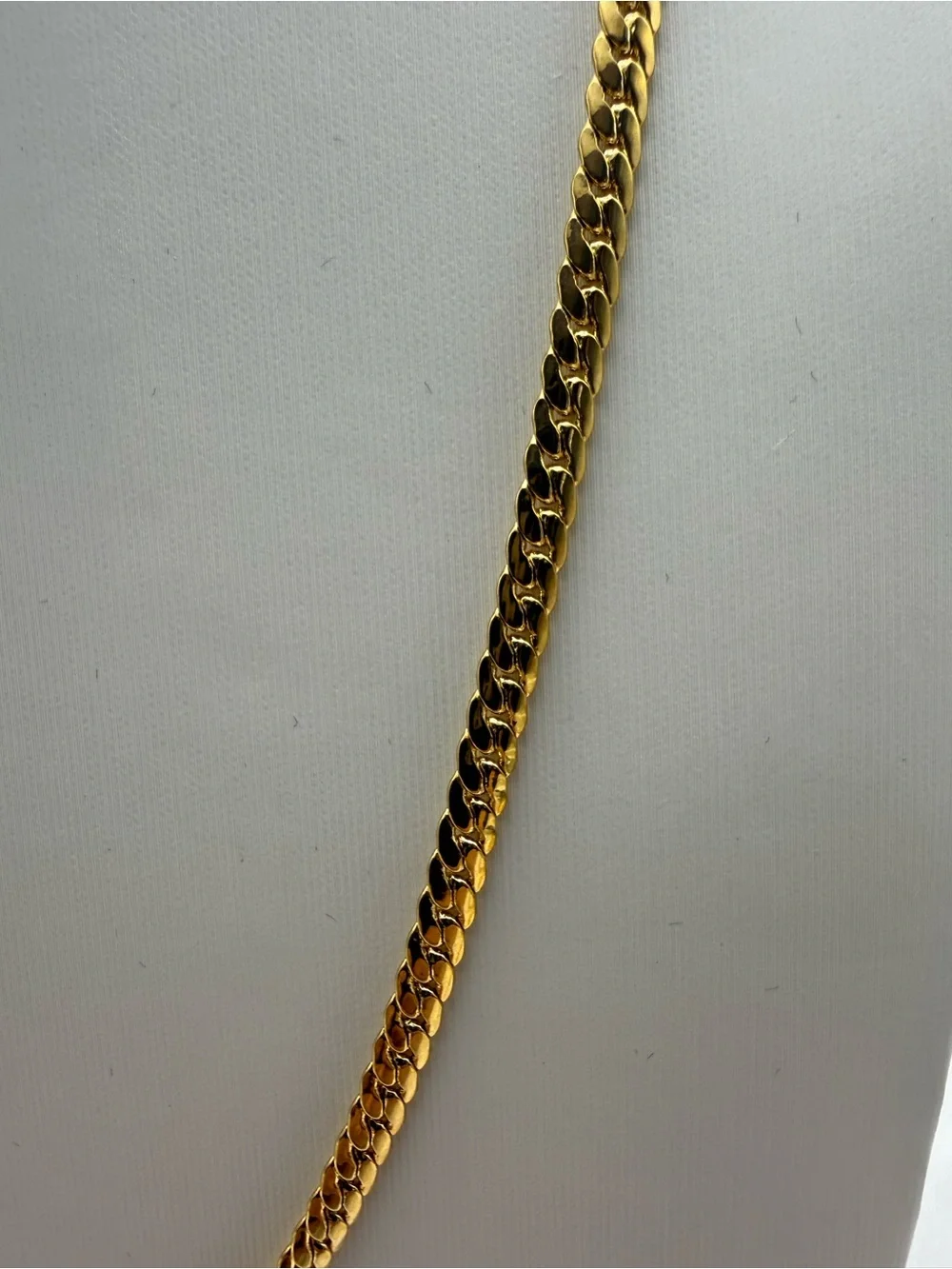23.5” 3.2mm 18K Gold Dipped Snake Cuban Necklace